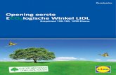 Opening eerste EcO2logische Winkel LIDLstorage.prezly.com.s3-eu-west-1.amazonaws.com/9d/d... · 1 Inhoudstafel 2 Over Lidl 3 De duurzaamheidstrategie van LIDL: Op weg naar morgen