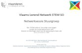 Vlaams Lerend Netwerk STEM SO Netwerksessie Stuurgroep · -> Webontwikkelaar aangesproken. -> Taak van uitvoerende leden: webontwikkelaar aansturen + website geordend opvullen. Title: