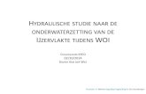 Hydraulische studie naar de onderwaterzetting van de ... · HYDRAULISCHE STUDIE NAAR DE ONDERWATERZETTING VAN DE IJZERVLAKTE TIJDENS WOI. C. OLLOQUIUM. KHID . 02/10/2014. X. AVIER