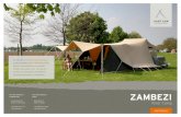 ZAMBEZI - Aart Kok Adventure · 2020. 1. 10. · Zambezi River Camp De River Camp brengt de romantiek van je eerste kampeervakantie terug. Het is een knusse piramidetent voor twee