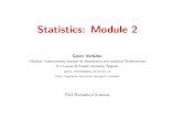 Statistics: Module 2 - Groep Biomedische Wetenschappen KU … · 2017. 6. 23. · PhD Biomedical Sciences: Module 2 24 •The fact that the formal test has been performed on the log-transformed