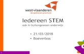 Iedereen STEM - West-Vlaanderen€¦ · In het middelbaar onderwijs zijn doelgericht werken en adequate feedback voor verbetering vatbaar. Niet onbelangrijk: het onderwijs afstemmen