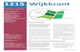 Homepage - De Zoutkeet Hilversum - 1215 · 2018. 11. 16. · 1215 | Pagina 2 van 12 Wijknieuws Activiteiten Zoutkeet Sandra Zamir, sinds april opbouwwerker in Hilversum Zuid Na een