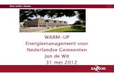WARM-UP Energiemanagement voor Nederlandse Gemeenten … · Warmte in kWh/m²*a Elektrisch verbruik ... Utiliteit 50% energiezuiniger in 2017. Kom verder. Saxion. Waardering externe