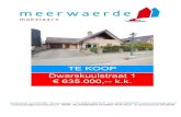 TE KOOP Dwarskuulstraat 1 € 635.000,-- k.k.... · Bouwjaar 1996*Kavelgrootte 469 m2*Woonoppervlakte ca 247 m2* plat dak aanpandige garage/ werkplaats is recent voorzien van nieuwe