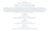 Wijnkaart Het ChateauA4 jan 2020 - Chateau Marquette · Ons visitekaartje Rood per glas € 4,75 per karaf (0,5l) € 18,50 per fles € 23,00 DRuiven | Shiraz, Grenache “Heerlijke