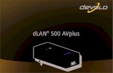 dLAN 500 AVplus - Bol.com€¦ · Eenvoudige gegevensencryptie met een druk op de knop of met behulp van de dLAN Cockpit-soft-ware. De gepatenteerde energiebesparingsmodus zorgt voor