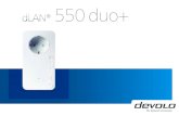dLAN 550 duo+ · 2020. 4. 29. · Met transmissiesnelheden tot 500 Mbps beleeft u entertainment op het hoogste niveau. De range+ technologie zorgt voor een nog stabie-lere internetverbinding