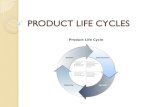 PRODUCT LIFE CYCLES€¦ · Product Life Cycle ! Demand for any product or service will change over time. ! Most things do not remain in demand forever. They experience periods where