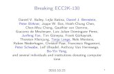 Breaking ECC2K-130 · 2010. 10. 26. · Thorsten Kleinjung, anjaT Lange , Nele Mentens, Ruben Niederhagen, Christof Paar, Francesco Regazzoni, Peter Schwabe , Leif Uhsadel, Anthony