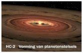 HC-2 Vorming van planetenstelselshome.strw.leidenuniv.nl/~linnartz/files/HC2.pdf · Ook allerlei gruis draait in mooie banen om de zon (asteroïden) Alle planeten roteren in deze