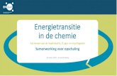 Energietransitie in de chemie - ENZuid · 3/26/2020  · 26 maart 2020 |Arnold Stokking met kansen voor de maakindustrie, IT, agro -en recyclingsector ... Chemelot. Procesindustrie