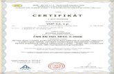 ŒSN EN ISO 3834_2(1).pdfDOM zo 13 DOM - ZO 13, s.r.o., Technická inspekce COV Librnyšlská 1637, CZ 560 02 deská TYebová, It: 252 61 908 Certifika¿ní orgán certifikující