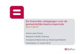 De financiële uitdagingen voor de gemeentelijke ...isb.colo.ba.be/doc/Pres/2013/13_D2_K1_belfius.pdf · Belfius Bank & Verzekeringen • Expertise & Research => meer dan een financiële