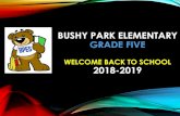 WELCOME BACK TO SCHOOL 2018- · PDF file WELCOME BACK TO SCHOOL 2018-2019. GRADE 5 TEACHERS AND PARAEDUCATORS •Michelle Little •Angie Cole •Kara Esmond ... 5th Grade Science