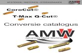 CoroCut® T-Max Q-Cut® - AMW Systems · Bestelnummer Q-Cut Soort HM Bestelnummer AMW Soort HM R151.2-200 20-5F 1125 / 2135 - R151.2-200 12-5F 1125 / 2135 LCMX 204212-R2 5735