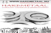 Hardmetaalhardmetaal.nu/data/documents/Flyer-Hardmetaal-Intro.pdf · 2017. 1. 17. · Door toename maatschappelijke druk op gebruik van Nikkel & Cobaltis een alternatief bindmiddel