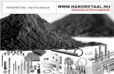HARDMETAAL : hard & slijtvasthardmetaal.nu/data/documents/hardmetaal.nu-17.pdf · •druk ca. 50bar Eindcontrole •controle metallurgisch •controle op afmetingen Eindproduct ...