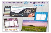 Kalenders Agenda’s 2020 - MGP Cards · 80-005-C is doos à 48 kalenders (2x24 stuks) Familieplanner Bestelnr 80-006 (ABC) Inkoopprijs per stuk € 2,94 Adviesverkoopprijs per stuk