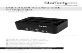 USB 3.0 SATA HDD/SSD Dock - 1:1 ... USB 3.0 SATA HDD/SSD Dock - 1:1 Duplicator *actual product may vary from photos Instruction manual FCC Compliance Statement This equipment has been