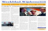 WW wk13 2018 - Weekblad Wijdemeren · Zo. 1 april: 09.30 uur: w&cv. W. Balk, Maria Martinus. Verzorgingshuizen FAMILIEBERICHTENDe Kuijer Wo. 4 april: 11.00 uur: w&cv. W. Balk. PKN