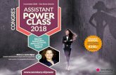 1 november 2018 > City Sense Utrecht POWER CLASS · 2018. 8. 17. · boks carrière // tv-programma Dreamschool CONGRES 1 november 2018 > City Sense Utrecht. ASSISTANT POWER CLASS