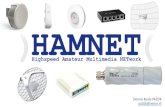 HAMNET - VERON · PDF file Wat is HAMNET •AMPRNET (Amateur Packet Radio Netwerk), actief sinds jaren 80 •Internet netwerk 44.0.0.0/8 Nederlandse allocatie 44.137.0.0/16 Hoe ziet