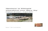 Opnieuw in Ethiopië waardevol voor Mary Joy€¦ · 1 Opnieuw in Ethiopië waardevol voor Mary Joy Dagboek 20 maart – 3 april 2012 Door: Jan Luursema