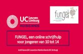 FUNGEL, een online schrijfhulp voor jongeren van 10 tot 14 · • Methode van user-centered design (UCD): ontwikkeling en onderzoek gaan hand in hand de gebruiker (leerlingen LO en