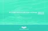 Programmabegroting 2019 2022 - Vlissingen · 1. VOORWOORD 5 Tot slot: leeswijzer Gemeentelijke begrotingen beschrijven vooral wat er nieuw, extra of bijzonder is. Verreweg het meeste