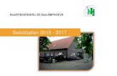 Beleidsplan 2015 - 2017 - Nijkamphoeve · Investeringsplanning De op accommodatie en inventaris gerichte activiteiten die uit het beleidsplan volgen zullen in een investeringsplanning
