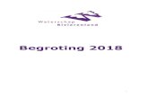 Begroting 2018 · 2020. 8. 18. · programma’s een meerjaren exploitatieraming en investeringsplanning voor de periode 2018-2022 opgenomen. Waterschap Rivierenland (WSRL) is een