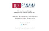 Primera Mesa de Diálogo: Gobernanza de Internet-Panamá 2017 · Toda persona tiene derecho a la libertad de pensamiento y de expresión. Este derecho comprende la libertad de buscar,