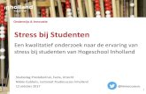 Stress bij Studenten - Hogeschool Inholland · 2018. 3. 23. · Onderwijs & Innovatie Studiedag Prestatiedruk, Facta, Utrecht Nikkie Gubbels, Lectoraat Studiesucces Inholland 12 oktober