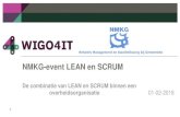 NMKG-event LEAN en SCRUM · 2019. 5. 4. · NMKG-event LEAN en SCRUM De combinatie van LEAN en SCRUM binnen een overheidsorganisatie 01-02-2018 1. Programma ... (Hoofden) Functioneel