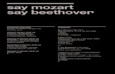 say mozart say beethoven - Amsterdam Sinfoniettasay mozart say beethoven Programma W.A. Mozart (1756-1791)Pianoconcert nr. 12 in A, KV 414 (1782) I Allegro II Andante III Rondeau –