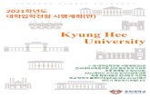 목차iphak.khu.ac.kr/upload/01_2021khu_enter_junhyung.pdf · 2020. 4. 13. · - 3 - 2021학년도 대학입학전형 일정(안) 구분 일정 대학입학전형계획 전형계획