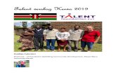Talent verslag Kenia 2019€¦ · Hieronder een bericht van Shadrack zelf over zijn stage en wat hij daar deed. Dear Talent Foundation, The organizations I did my attachment is called