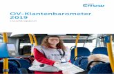 OV-Klantenbarometer 2019 - MRDH€¦ · De reizigers in het Nederlandse openbaar vervoer waarde - ren hun rit en vaart in 2019 met een 7,8 (om precies te zijn een 7,848). In 2018