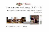 Jaarverslag 2012thuisinwest.nl/wp-content/uploads/2013/12/Jaarverslag... · 2015. 5. 1. · T h u i s i n W e s t – Jaarverslag 2012 Pagina 5 1. Inleiding: open deuren In februari