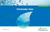 Drinkwater Quiz - PWN | Puur Water & Natuur...Drinkwater Quiz?? Vraag 1 Jouw lichaam bestaat voor een groot deel uit water. Hoeveel procent van je lichaam is water? a) 25 tot 35% b)
