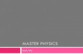 MASTER PHYSICS - Vrije Universiteit Amsterdammulders/Master-Physics-2013.pdfYear schematic " Period 1, 2 (4,5) 7 weeks lectures ! 6 EC: lectures twice per week ! 8th week exam " Period
