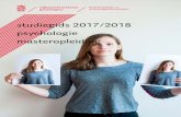 studiegids 2017/2018 psychologie masteropleiding2017 - 2018 Afdeling Psychologie Heymansgebouw Grote Kruisstraat 2/1 9712 TS GRONINGEN Masterstudiegids 2017 – 2018 / pag. 1 13 februari