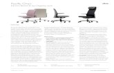 Paciﬁc Chair · Synchroonmechanisme met automatische gewichtaanpassing en handmatige regeling van de weerstand van de rugleuning in vijf standen. Standaard uitgerust met regeling
