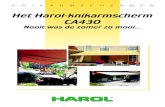 Het Harol-knikarmscherm CA430 - Proximususers.skynet.be/Ivette/Folder/NLf-CA430.pdf · 2008. 5. 1. · Het Harol knikarmscherm CA430 is ideaal als terrasscherm voor de warme zomerdagen.