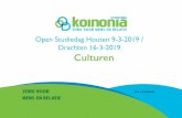 Open Studiedag Houten 9-3-2019 / Drachten 16-3-2019 Culturen Nederland in een identiteitscrisis?! • ‘Nederland is als een vriend die het even niet meer weet’ – Stef Bos •