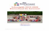 Schoolgids 2019-2020 Basisschool De Korenaar · 2020. 1. 9. · 3.2 Samenstelling schoolteam 3.3 Werkwijzen en methodes 3.4 Werkvormen 3.5 Het volgen van de ontwikkeling van kinderen