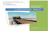 CONVEYOR BELT€¦ · R-TEK INTERNATIONAL LLC TEL: 800 810 6176 FAX: 817 290 0537 EMAIL: sales@rtekindustrial.com 8 In R-Tek, we mainly offer conveyor belts with cover grade complied