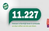 11 - samenlevingsopbouw W-VL...2 11.227 mensen in Kortrijk leven in armoede Om te bepalen of iemand al dan niet in armoede leeft, bestaat er een Europese norm. Deze Europese norm is