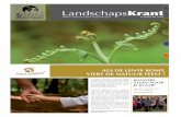 LandschapsKrant Editie: Nationaal Park Hoge Kempen … · 2012. 11. 6. · loze landschappen van de Hoge kempen, ... ten. Verschillende overheden, van Europa over Vlaanderen en de